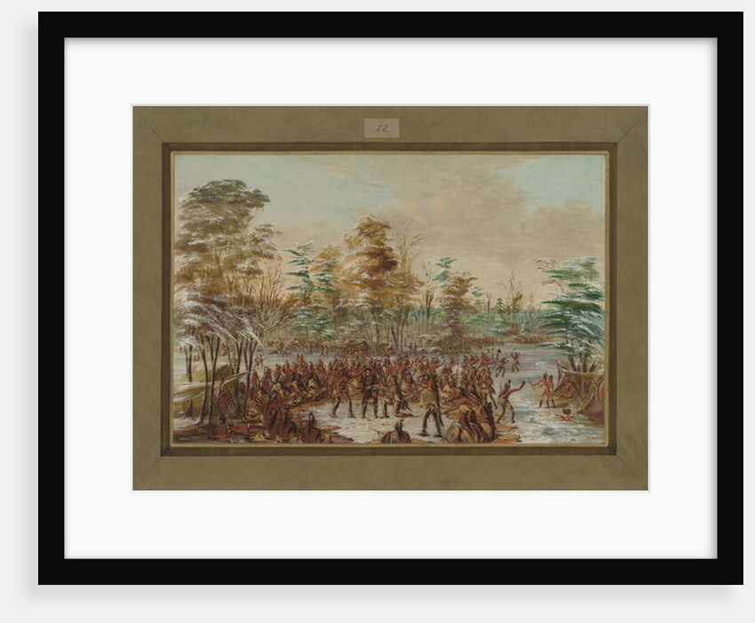 De Tonty Suing for Peace in the Iroquois Village in January 1680, 1847-48 by George Catlin