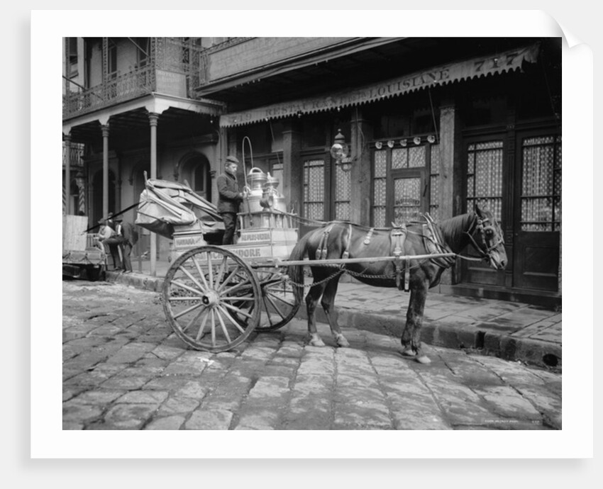 A New Orleans milk cart, New Orleans, La. by Anonymous