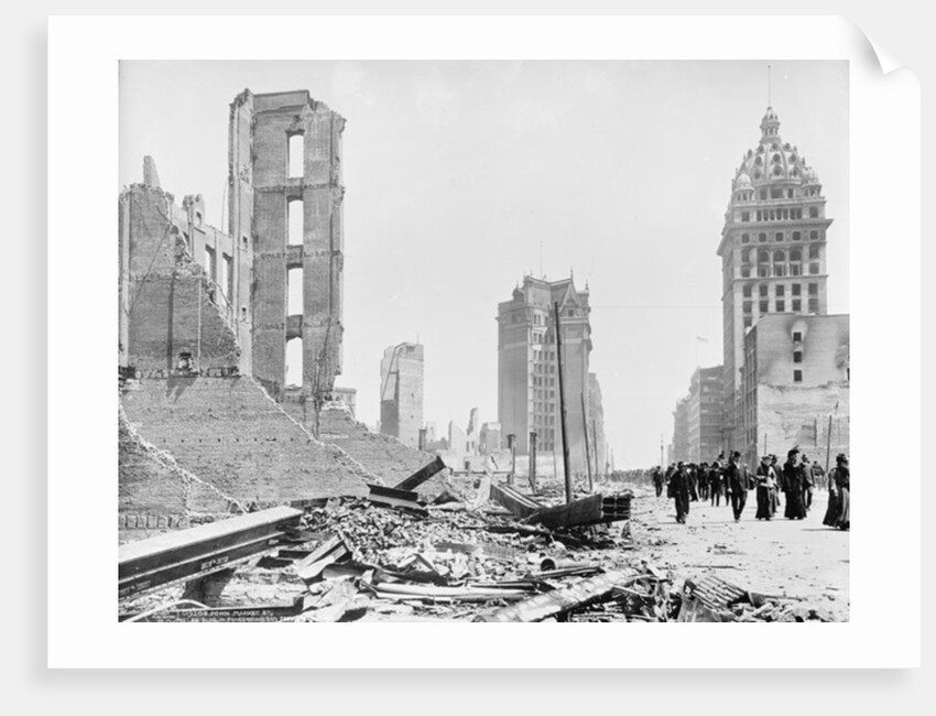 Market Street with Phelan Building in the foregeround, San Francisco, 1906 by Detroit Publishing Co.