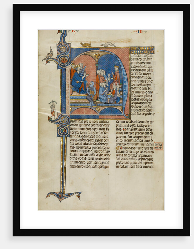 Page from a manuscript of the Vidal Mayor manuscript by Catalan School