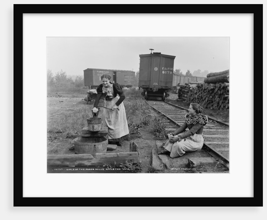 Girls of the paper mills, Appleton, Wisconsin, c.1880-99 by Detroit Publishing Co.
