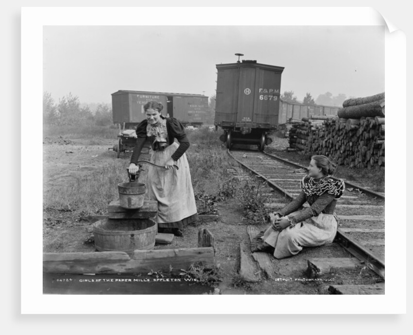Girls of the paper mills, Appleton, Wisconsin, c.1880-99 by Detroit Publishing Co.