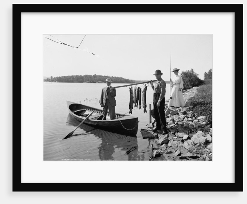 A Morning's catch in the Adirondacks, c.1903 by Detroit Publishing Co.