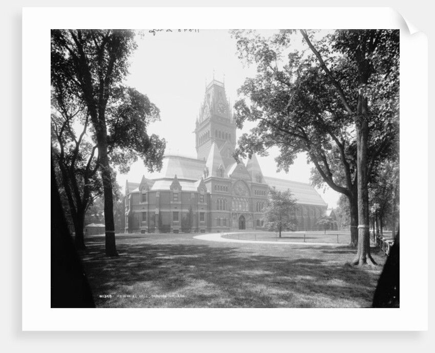 Memorial Hall, Harvard College, c.1899 by Detroit Publishing Co.