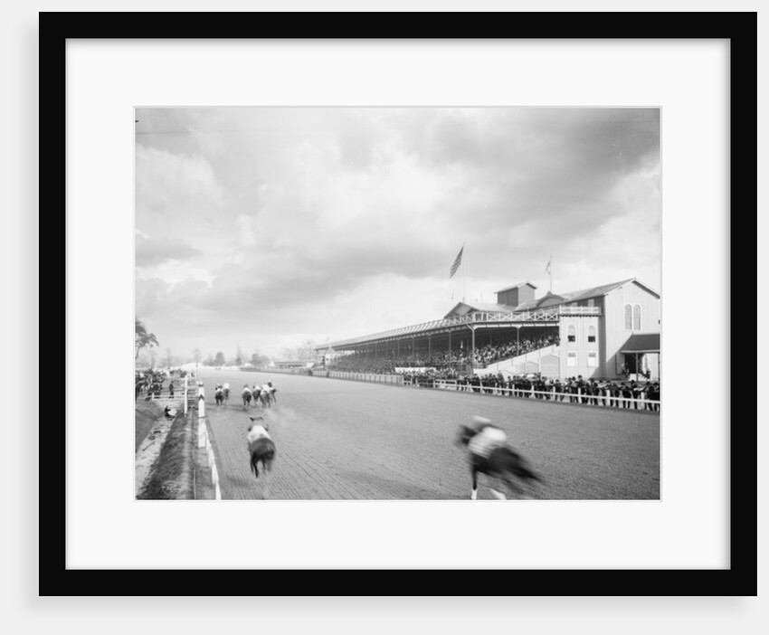 Finish of a handicapped, Crescent City Jockey Club, New Orleans, Louisiana, c.1906 by Detroit Publishing Co.