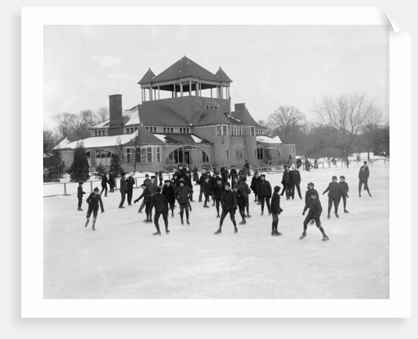 Detroit, Michigan, skating at Belle Isle, c.1890-1910 by Detroit Publishing Co.
