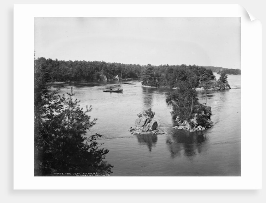 The Lost Channel, Thousand Islands, c.1890-1901 by Detroit Publishing Co.
