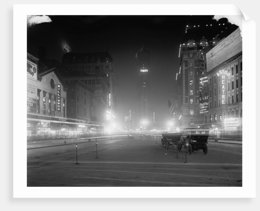 Times Square at night, New York, N.Y., c.1900-15 by Detroit Publishing Co.