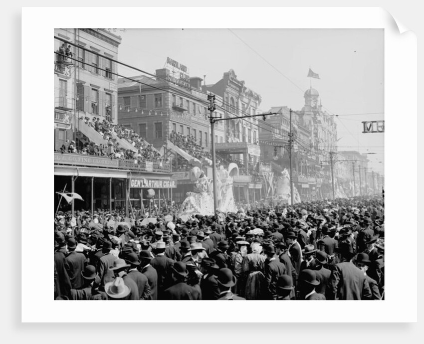 New Orleans, Louisiana, Mardi Gras Day, the 'Red' Pageant, c.1890-1910 by Detroit Publishing Co.