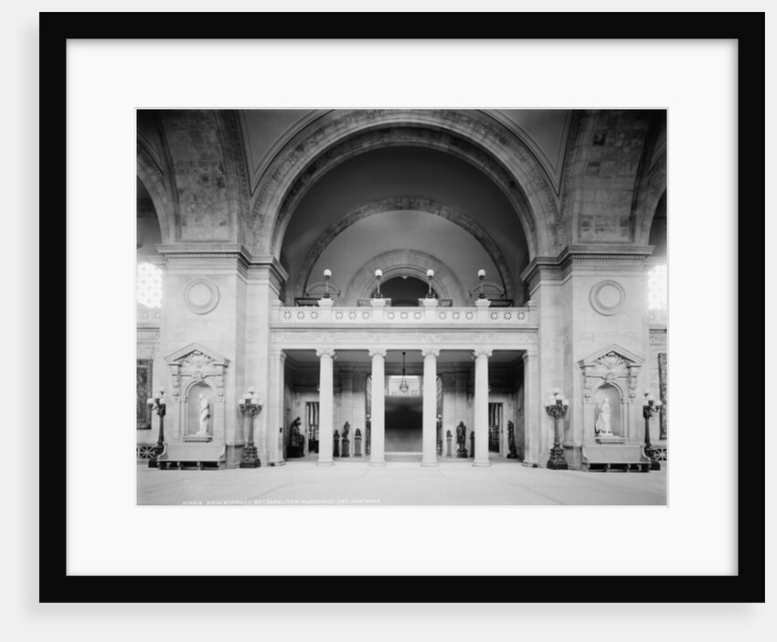 Main stairway, Metropolitan Museum of Art, New York, c.1902-10 by Detroit Publishing Co.