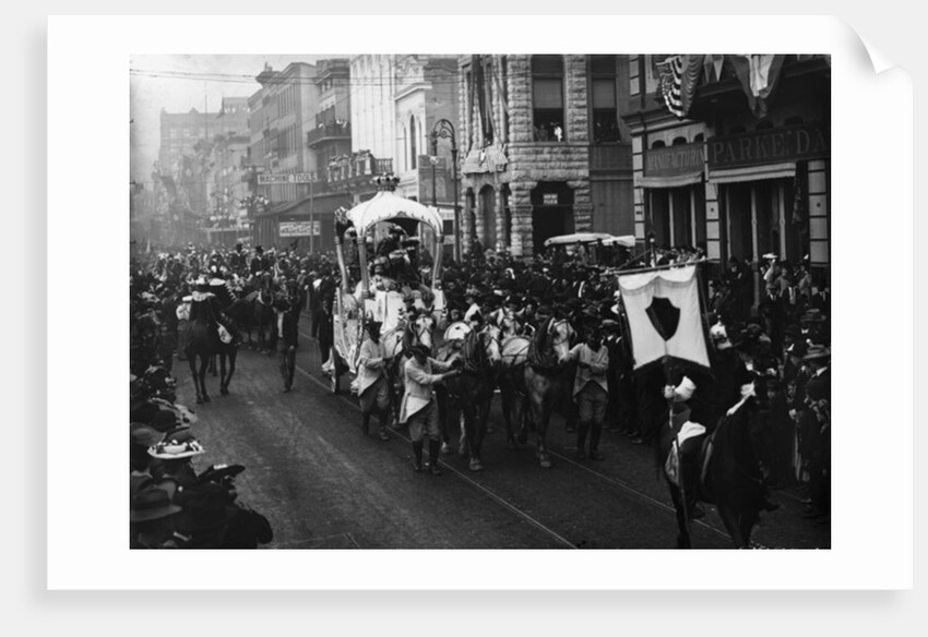 Mardi Gras day, Rex passing up Camp Street, New Orleans by Detroit Publishing Co.