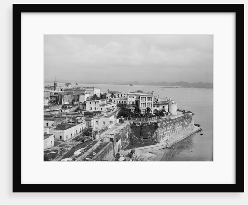 Governor's Palace and sea wall, San Juan, Puerto Rico, c.1903 by Detroit Publishing Co.