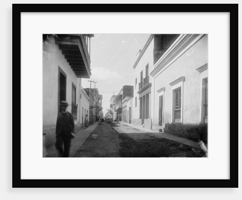 A Residence street, San Juan, Puerto Rico, c.1900 by Detroit Publishing Co.