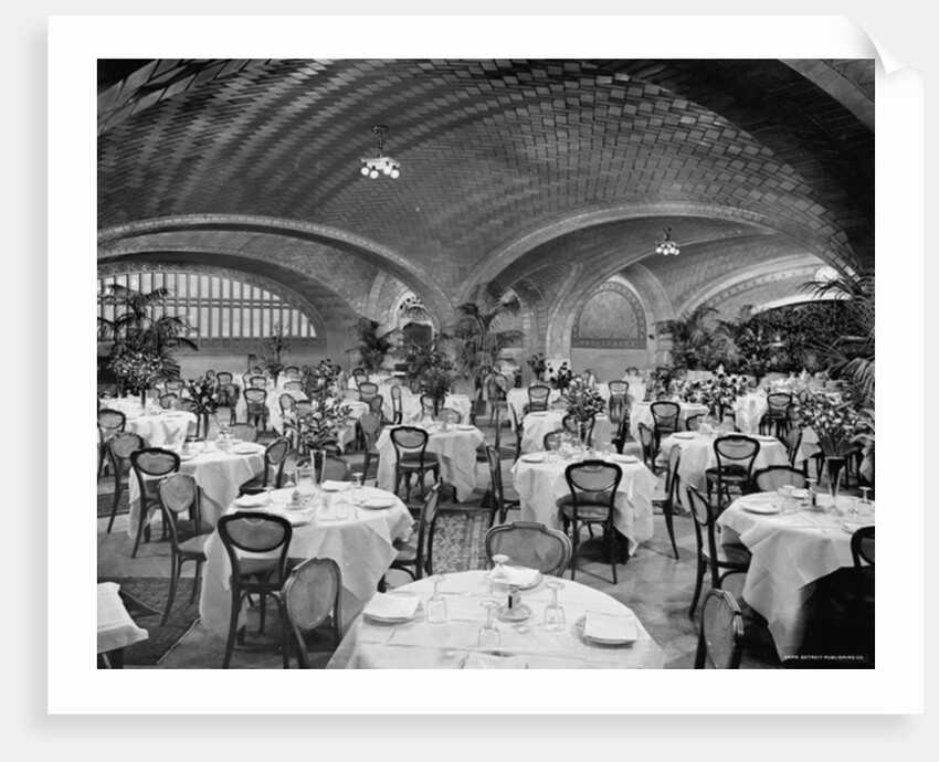 Restaurant, Grand Central Terminal, N.Y. Central Lines, New York, c.1910-20 by Detroit Publishing Co.