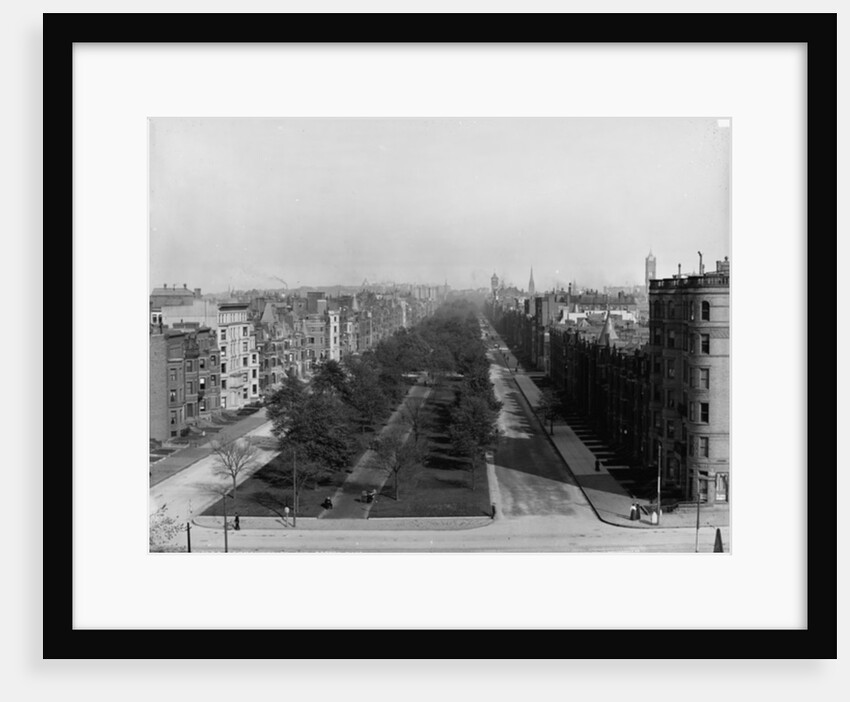 Commonwealth Ave., Boston, Massachusetts, c.1904 by Detroit Publishing Co.