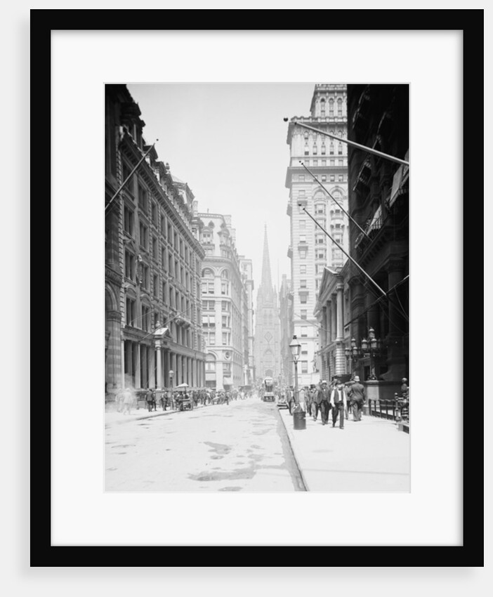 Wall St. and Trinity Church, New York, N.Y., 1903 by Detroit Publishing Co.