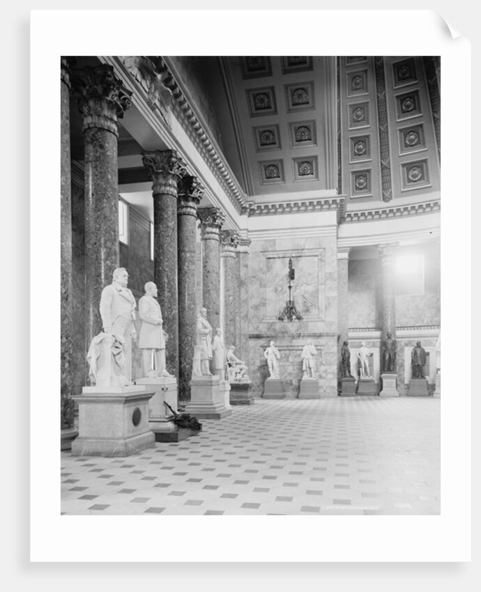 A Corner in Statuary Hall, the Capitol at Washington, D.C., c.1904 by Detroit Publishing Co.