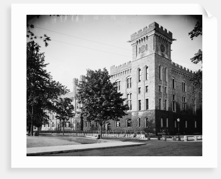 The Academic Building, cadets returning from mess, West Point, N.Y., c.1900-15 by Detroit Publishing Co.