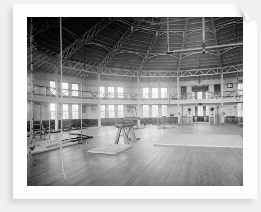 Gymnasium interior, U.S. Naval Academy, c.1890-1901 by Detroit Publishing Co.