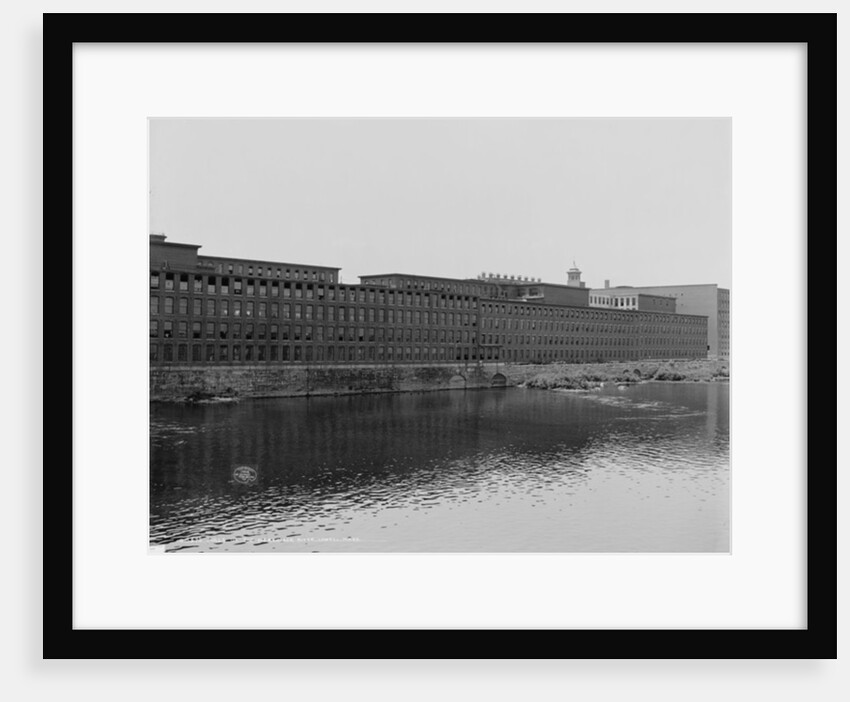 Mills on the Merrimack River, Lowell, Massachusetts, c.1908 by Detroit Publishing Co.