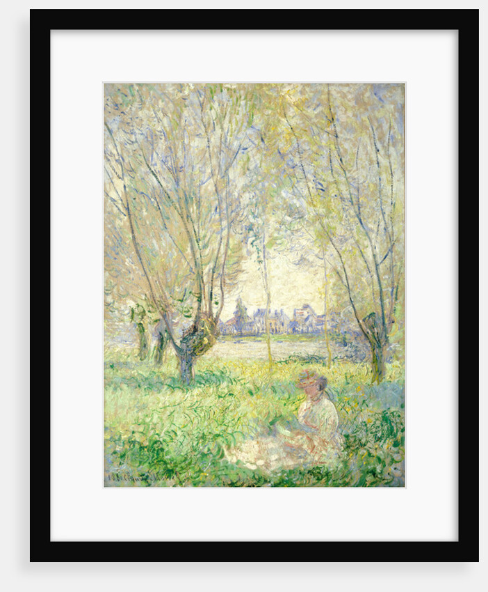 Woman seated under the Willows, 1880 by Claude Monet