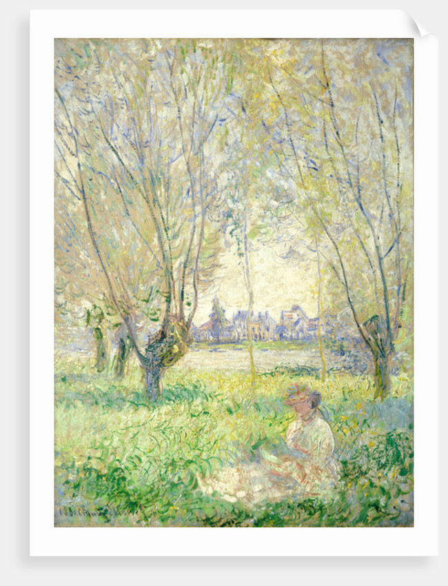 Woman seated under the Willows, 1880 by Claude Monet