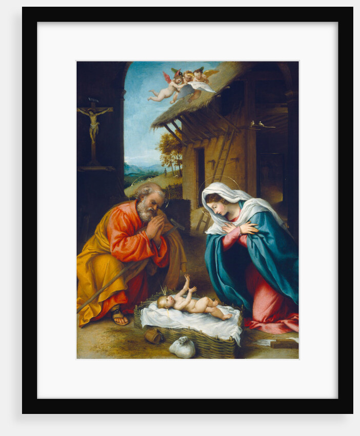 The Nativity, 1523 by Lorenzo Lotto