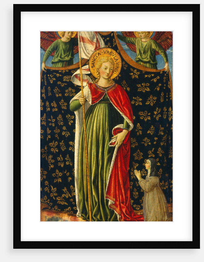 Saint Ursula with Two Angels and Donor, c.1455-60 by Benozzo di Lese di Sandro Gozzoli