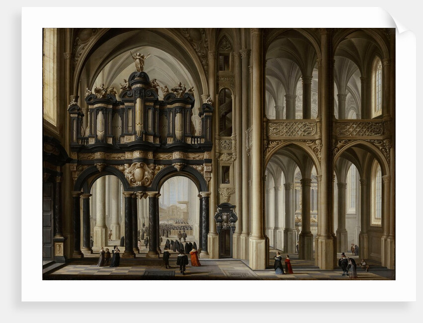 A Church Interior, 1642 by Dirck van Delen