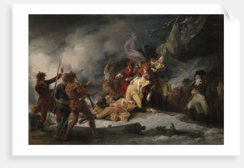 The Death of General Montgomery in the Attack on Quebec, December 31, 1775, 1786 by John Trumbull