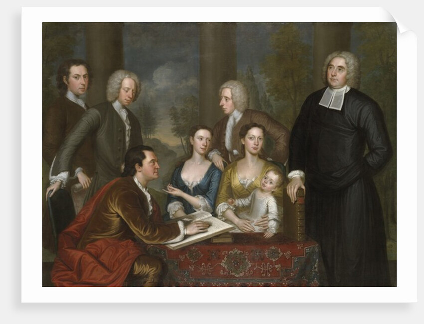 The Bermuda Group, Dean Berkeley and his Entourage, 1728, reworked 1739 by John Smibert