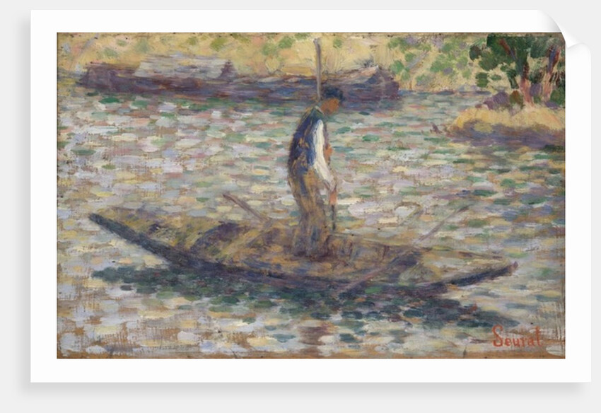 A Fisherman, c.1884 by Georges Pierre Seurat