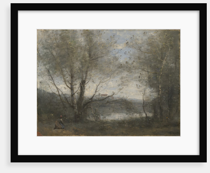 A Pond Seen Through the Trees, c.1855-65 by Jean Baptiste Camille Corot