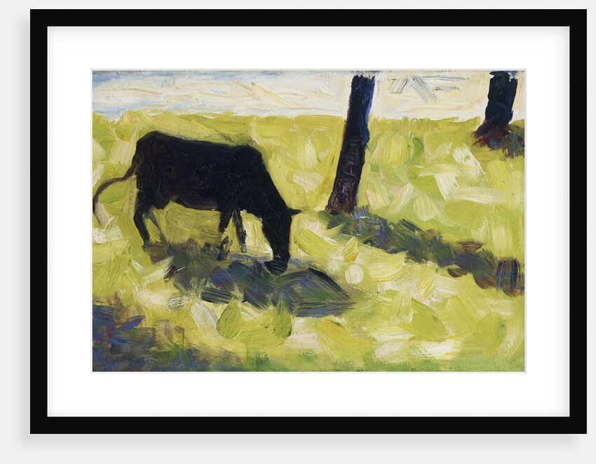 Black Cow in a Meadow, 1881 by Georges Pierre Seurat