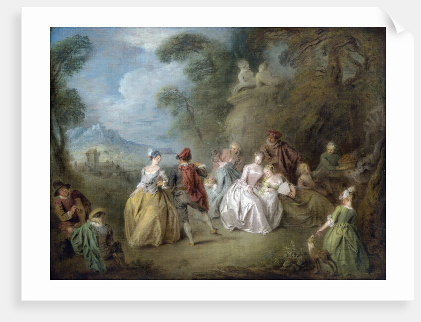 Courtly Scene in a Park, c.1730-35 by Jean-Baptiste Joseph Pater