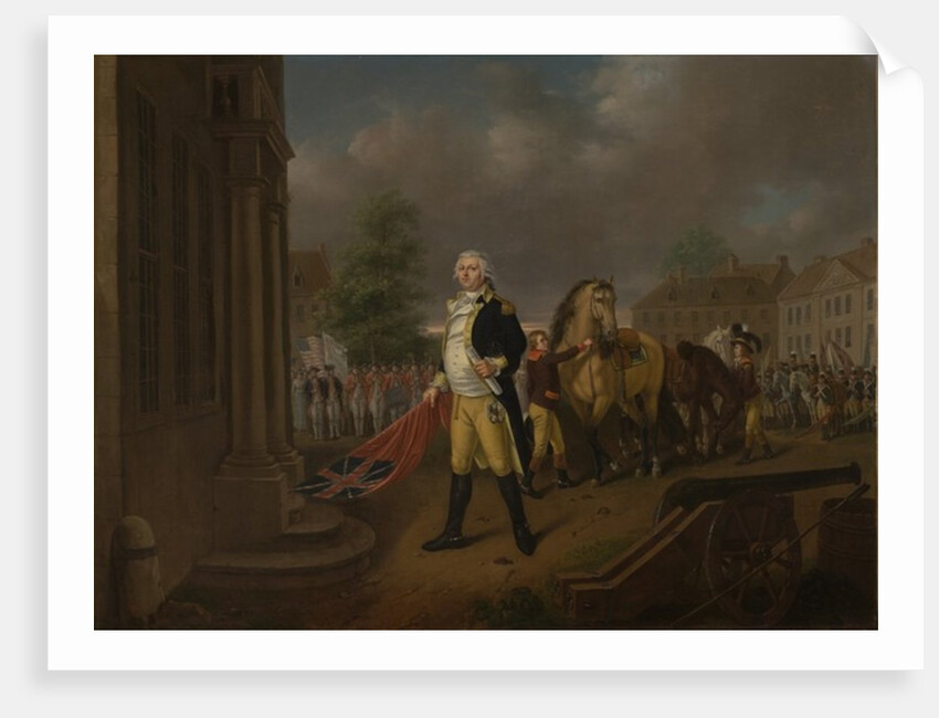 General Humphreys Delivering the Standards taken at Yorktown to Congress Hall, Philadelphia by Nicolas Louis Albert Delerive