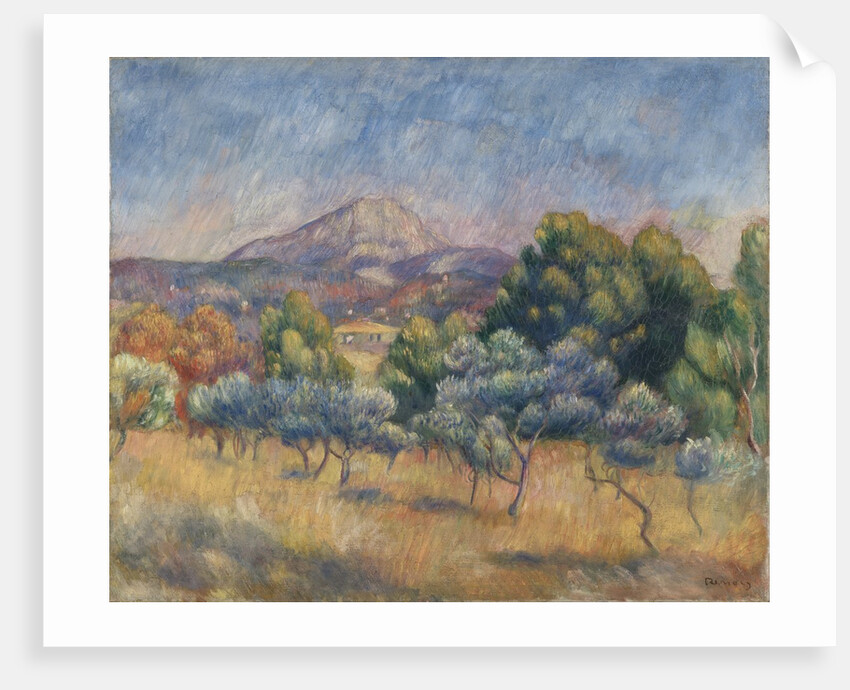 Mount of Sainte-Victoire, c.1888-89 by Pierre Auguste Renoir