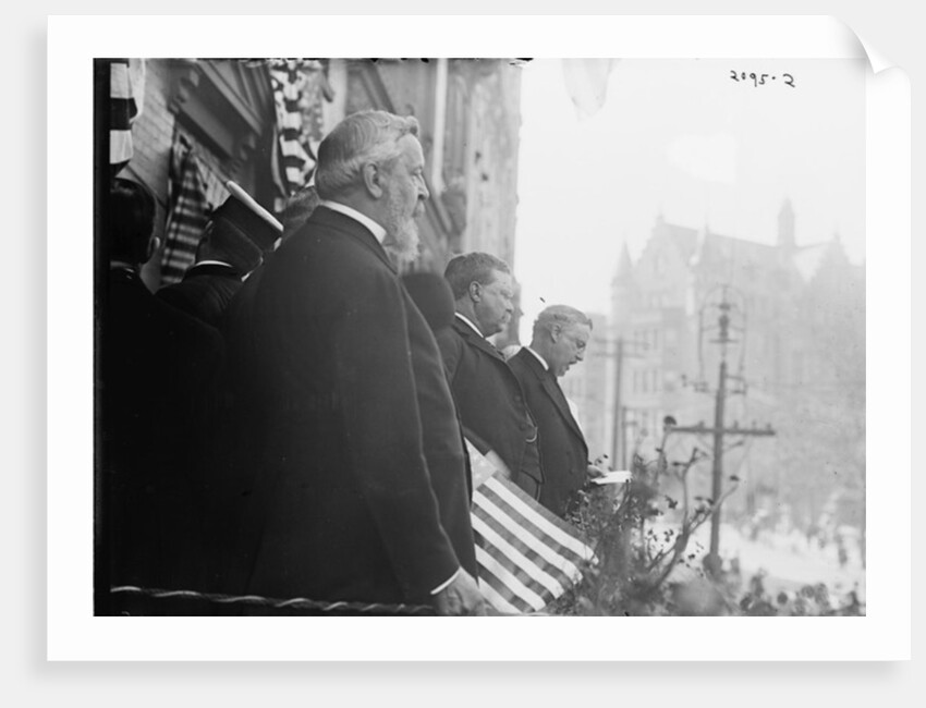 Theodore Roosevelt overlooking a street by Anonymous
