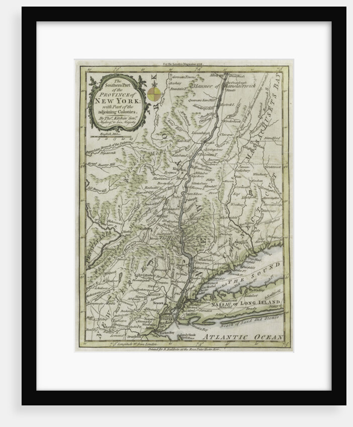 The southern part of the Province of New York, with part of the adjoining colonies, 1778 by Anonymous