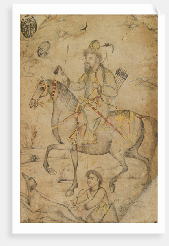Hunter on a Horse by Mughal School