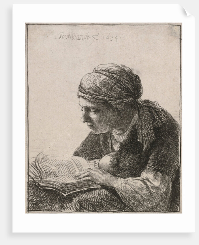 Woman Reading, 1634 by Rembrandt Harmensz. van Rijn