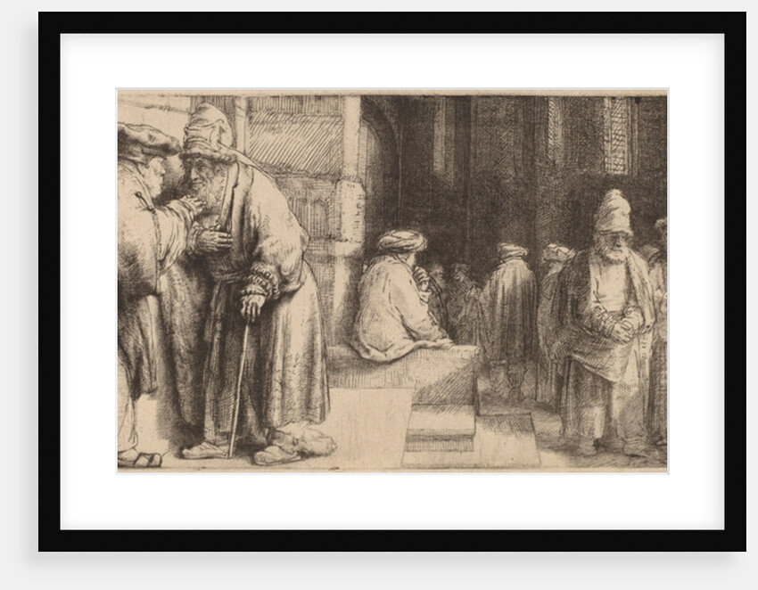 Jews in the Synagogue, 1648 by Rembrandt Harmensz. van Rijn