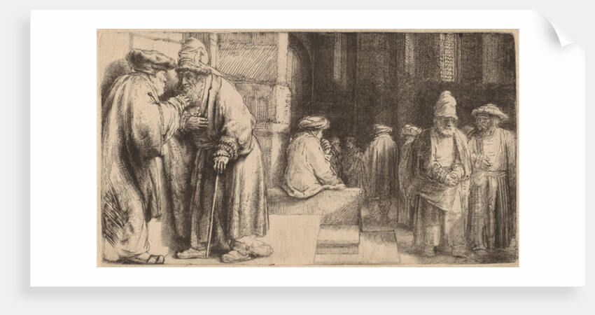 Jews in the Synagogue, 1648 by Rembrandt Harmensz. van Rijn