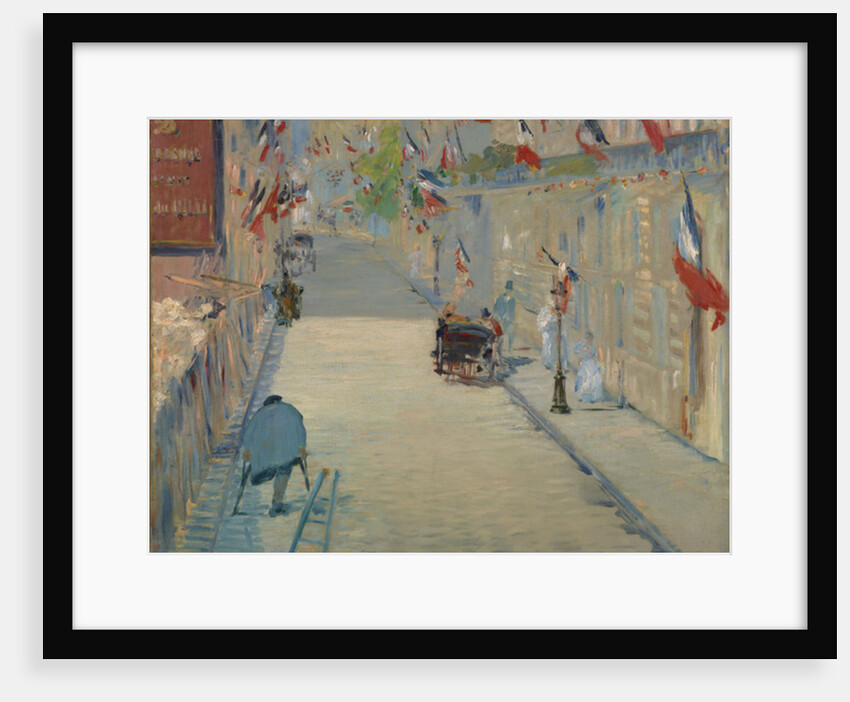 Flags in Mosnier Street, 1878 by Edouard Manet