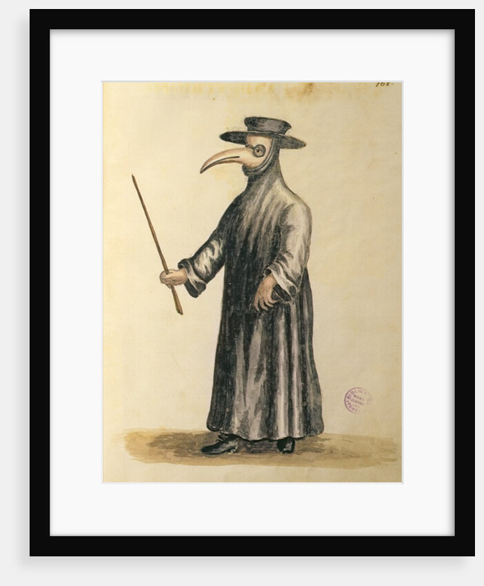 Venetian Doctor during the time of the plague, 18th century by Jan van Grevenbroeck