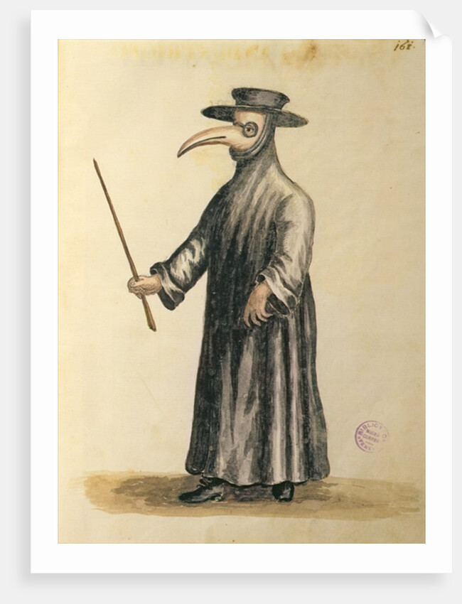 Venetian Doctor during the time of the plague, 18th century by Jan van Grevenbroeck