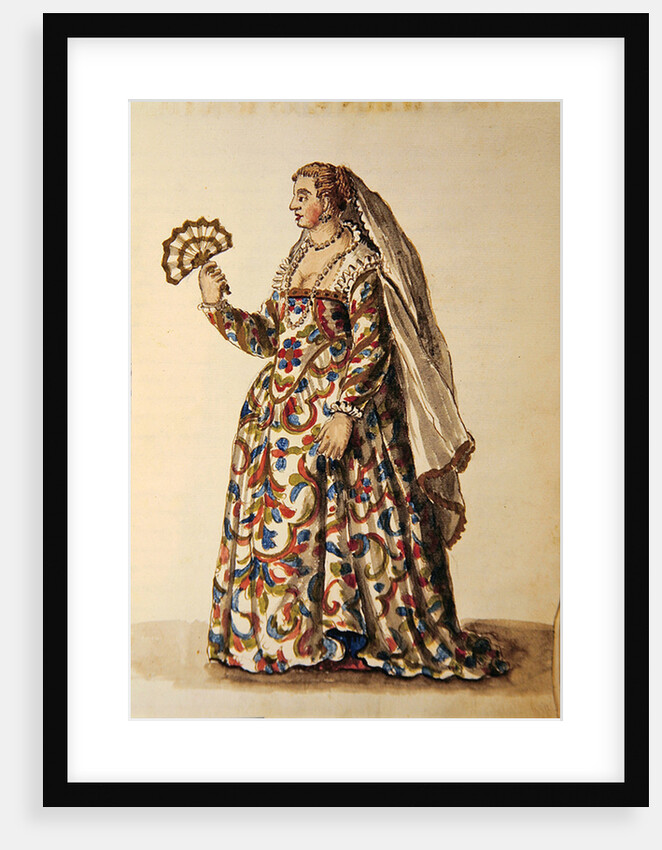 A gentlewoman in evening dress, the wife of a dignitary by Jan van Grevenbroeck