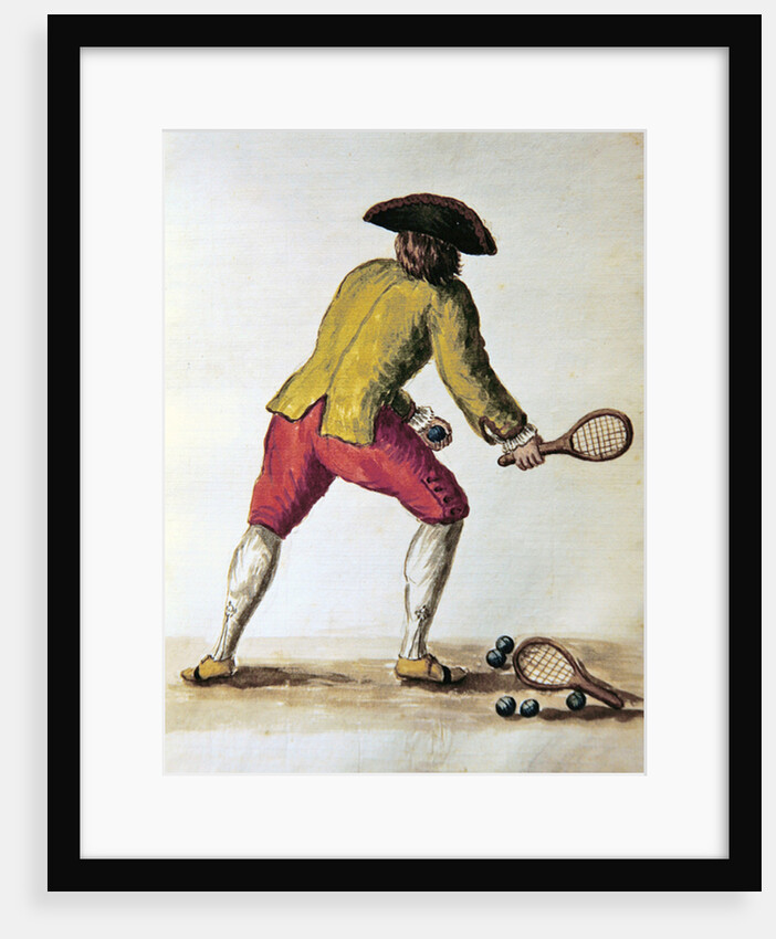 Nobleman playing racquets by Jan van Grevenbroeck