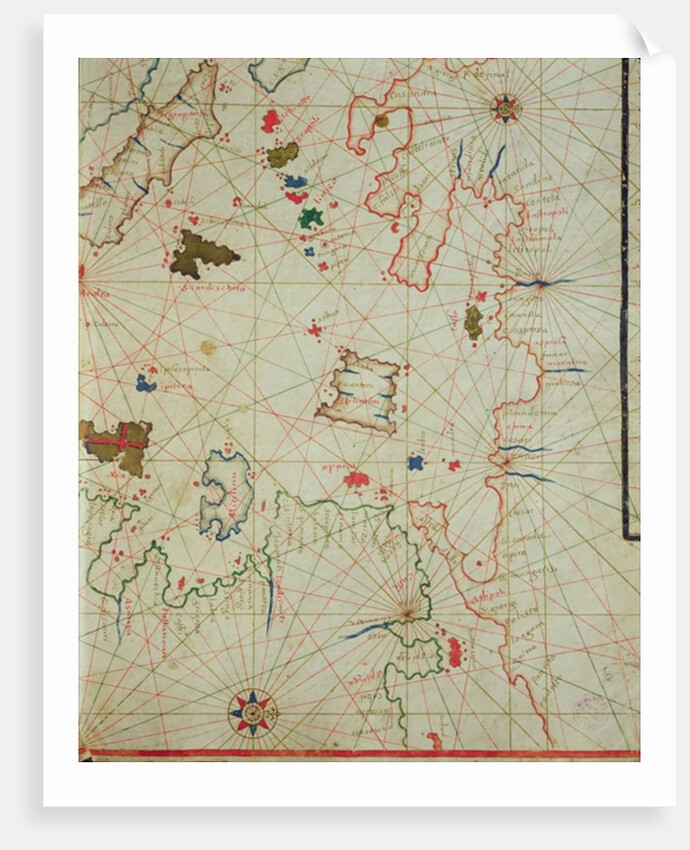 The Peloponnese with the island of Limnos by Italian School