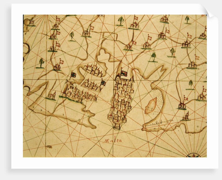 The Port of La Valletta by Italian School